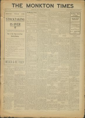 Monkton Times, 4 Mar 1910