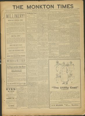 Monkton Times, 7 Oct 1910