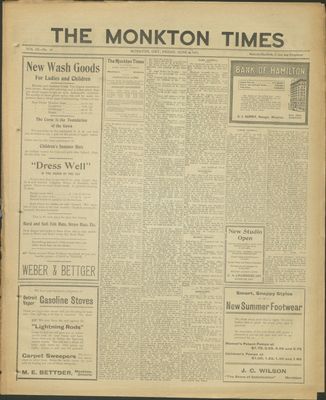 Monkton Times, 9 Jun 1911