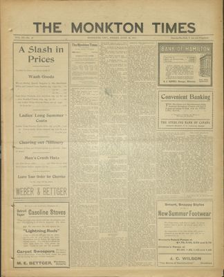 Monkton Times, 30 Jun 1911