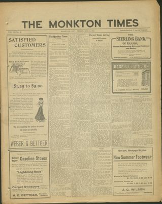 Monkton Times, 4 Aug 1911