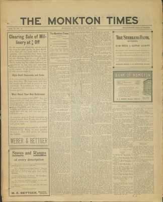 Monkton Times, 24 Nov 1911