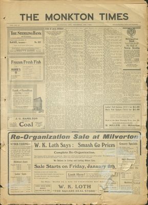 Monkton Times, 7 Jan 1915