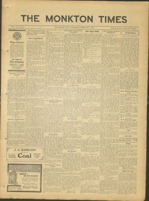 Monkton Times, 1 Feb 1917