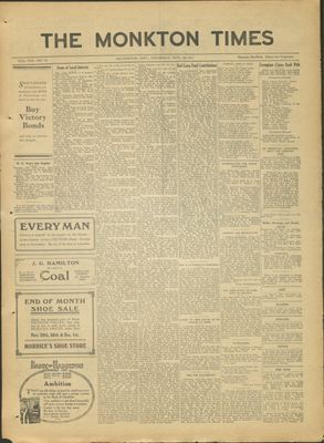 Monkton Times, 29 Nov 1917