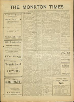 Monkton Times, 15 Apr 1920