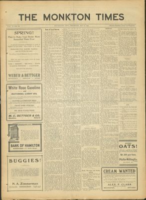 Monkton Times, 6 May 1920