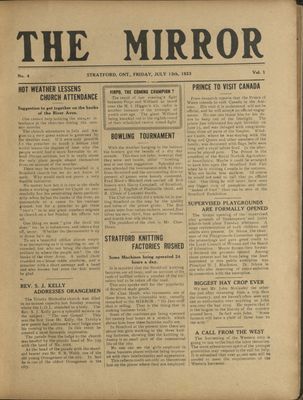 Stratford Mirror, 13 Jul 1923