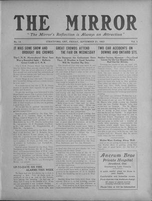 Stratford Mirror, 21 Sep 1923