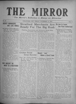 Stratford Mirror, 14 Dec 1923