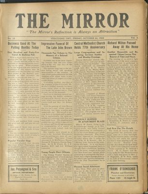 Stratford Mirror, 24 Oct 1924