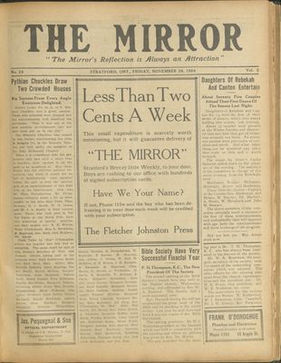 Stratford Mirror, 28 Nov 1924