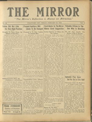 Stratford Mirror, 20 Feb 1925