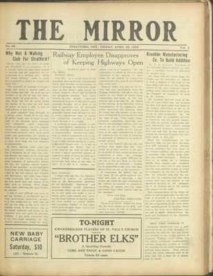 Stratford Mirror, 30 Apr 1926