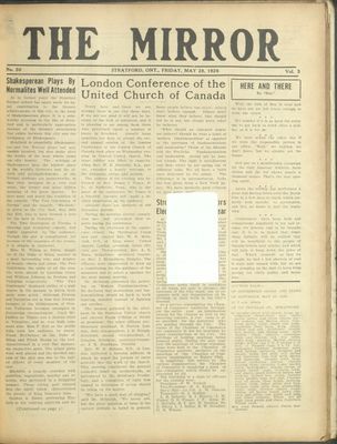 Stratford Mirror, 28 May 1926