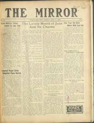 Stratford Mirror, 11 Jun 1926