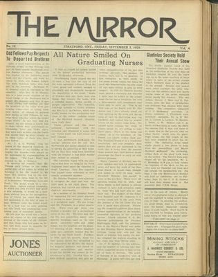 Stratford Mirror, 3 Sep 1926