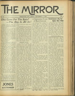 Stratford Mirror, 17 Sep 1926