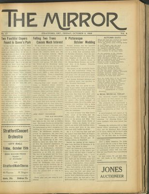 Stratford Mirror, 8 Oct 1926