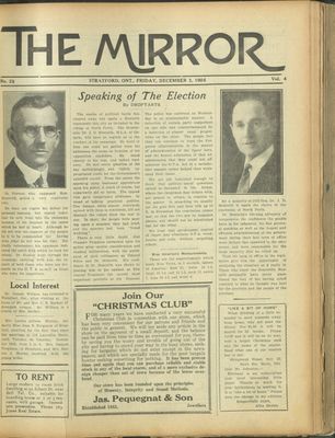 Stratford Mirror, 3 Dec 1926