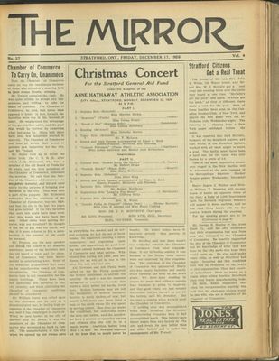 Stratford Mirror, 17 Dec 1926