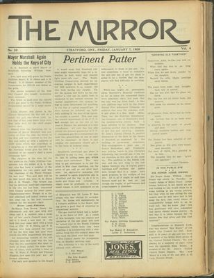 Stratford Mirror, 7 Jan 1927