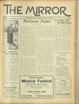 Stratford Mirror, 29 Apr 1927