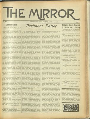 Stratford Mirror, 20 May 1927