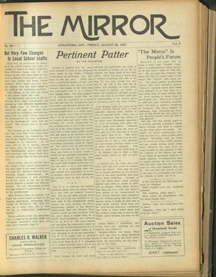 Stratford Mirror, 26 Aug 1927