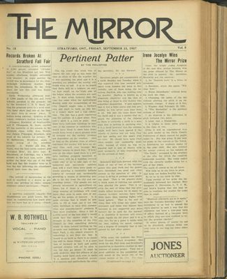 Stratford Mirror, 23 Sep 1927