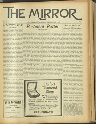 Stratford Mirror, 28 Oct 1927