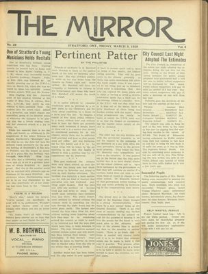 Stratford Mirror, 9 Mar 1928