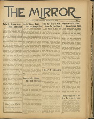 Stratford Mirror, 5 Oct 1928