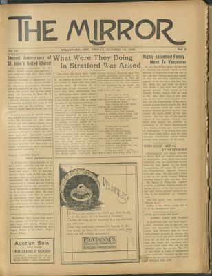 Stratford Mirror, 19 Oct 1928