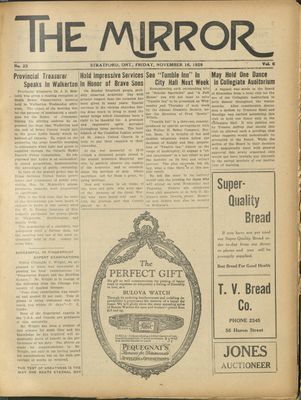 Stratford Mirror, 16 Nov 1928