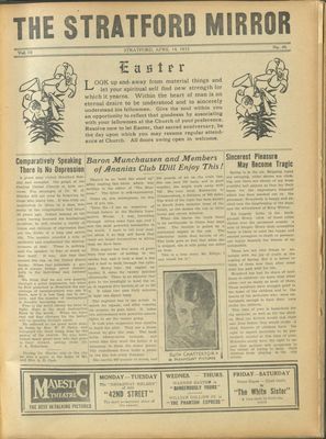 Stratford Mirror, 14 Apr 1933