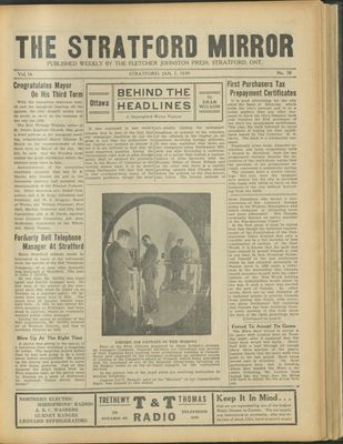 Stratford Mirror, 7 Jan 1939