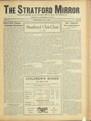 Stratford Mirror, 2 Nov 1945