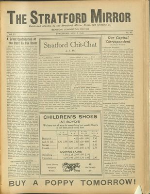 Stratford Mirror, 9 Nov 1945