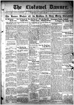 Listowel Banner, 23 Dec 1920