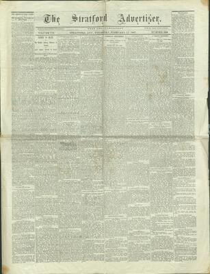 Stratford Advertiser, 17 Feb 1887