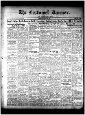 Listowel Banner, 24 Sep 1925