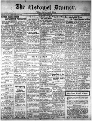 Listowel Banner, 29 Apr 1926