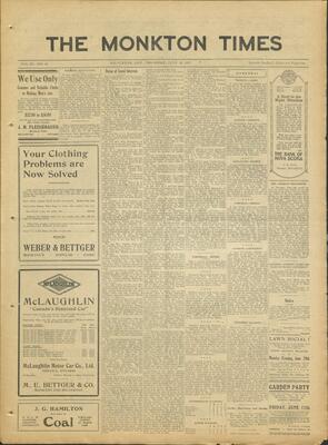 Monkton Times, 16 Jun 1921