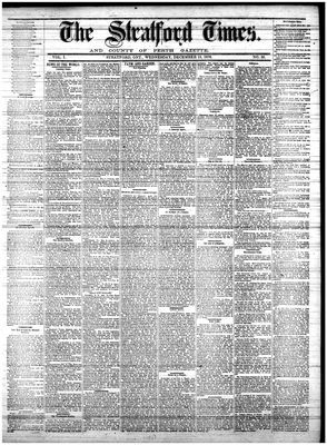 Stratford Times, 13 Dec 1876