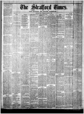 Stratford Times, 22 Mar 1882