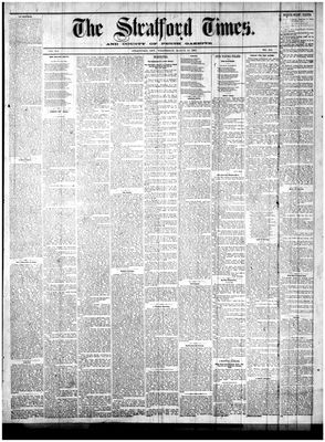 Stratford Times, 29 Mar 1882