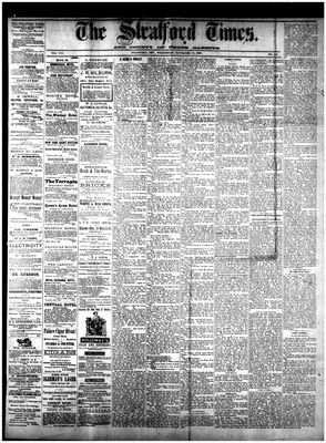 Stratford Times, 28 Nov 1883