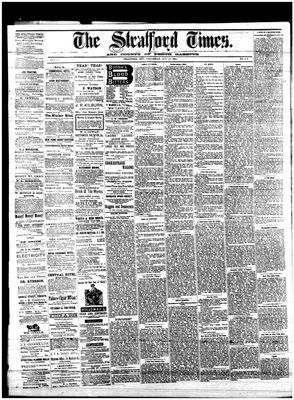 Stratford Times, 22 Oct 1884