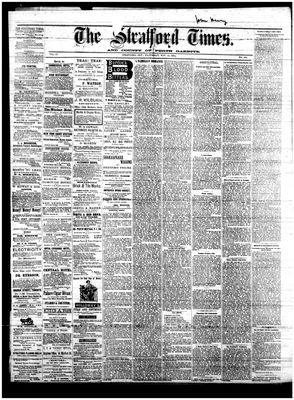 Stratford Times, 12 Nov 1884